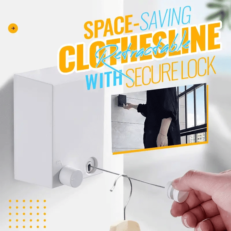 Retractable Telescopic Stainless Steel Clothesline Indoor Drying Rope