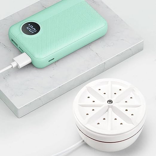 Portable 2 In 1 Mini Washing Machine With Ultrasonic Cleaning Power