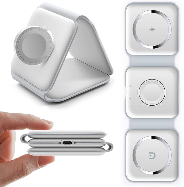 3 In 1 Wireless Charging Station For Phone Watch And Earbuds Fast Charge