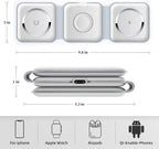 3 In 1 Wireless Charging Station For Phone Watch And Earbuds Fast Charge