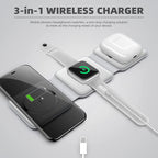 3 In 1 Wireless Charging Station For Phone Watch And Earbuds Fast Charge