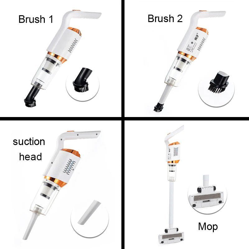 3 In 1 Wireless Vacuum Cleaner With Strong Suction And LED Light