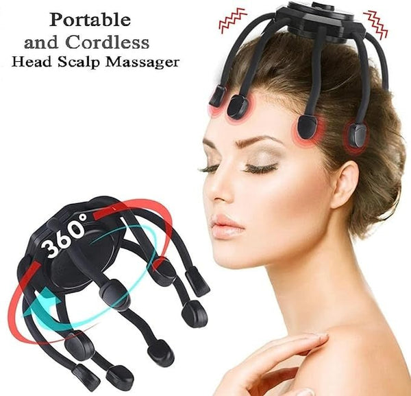 360° Ultra Electric Head Massager For Scalp Relaxation & Relief