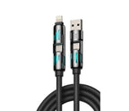 4 In 1 Multi USB Charging Cable For Fast Multi Device Power Support