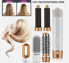 5 In 1 Hot Air Hair Brush Styler For Straightening Curling And Volume
