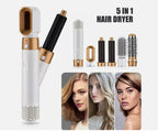 5 In 1 Hot Air Hair Brush Styler For Straightening Curling And Volume
