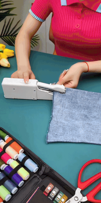 Portable Handheld Sewing Machine Cordless Battery Operated Stitcher