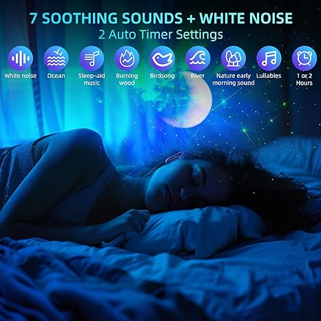 Astronaut Galaxy Projector With Nebula Effects Remote And Timer Control