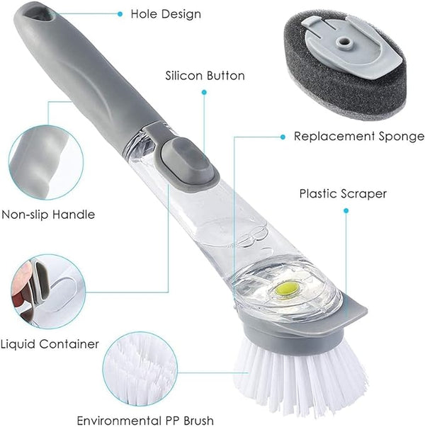 Automatic Kitchen Cleaning Brush Electric Scrubber For Easy Home Cleaning