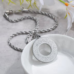 Ayat Amulet Round Arabic Calligraphy Pendant Necklace