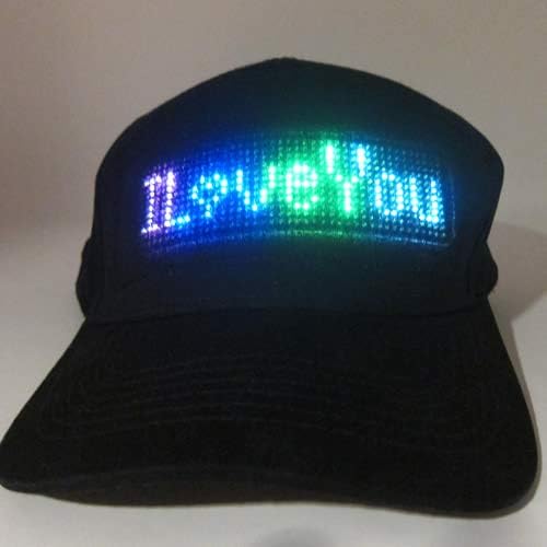 Bluetooth LED Cap With Custom Messages Animations And App Control