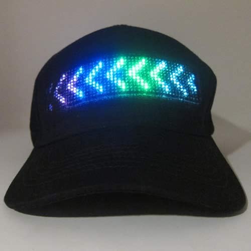Bluetooth LED Cap With Custom Messages Animations And App Control