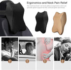 Ergonomic Memory Foam Car Seat Neck Pillow For Driving Comfort