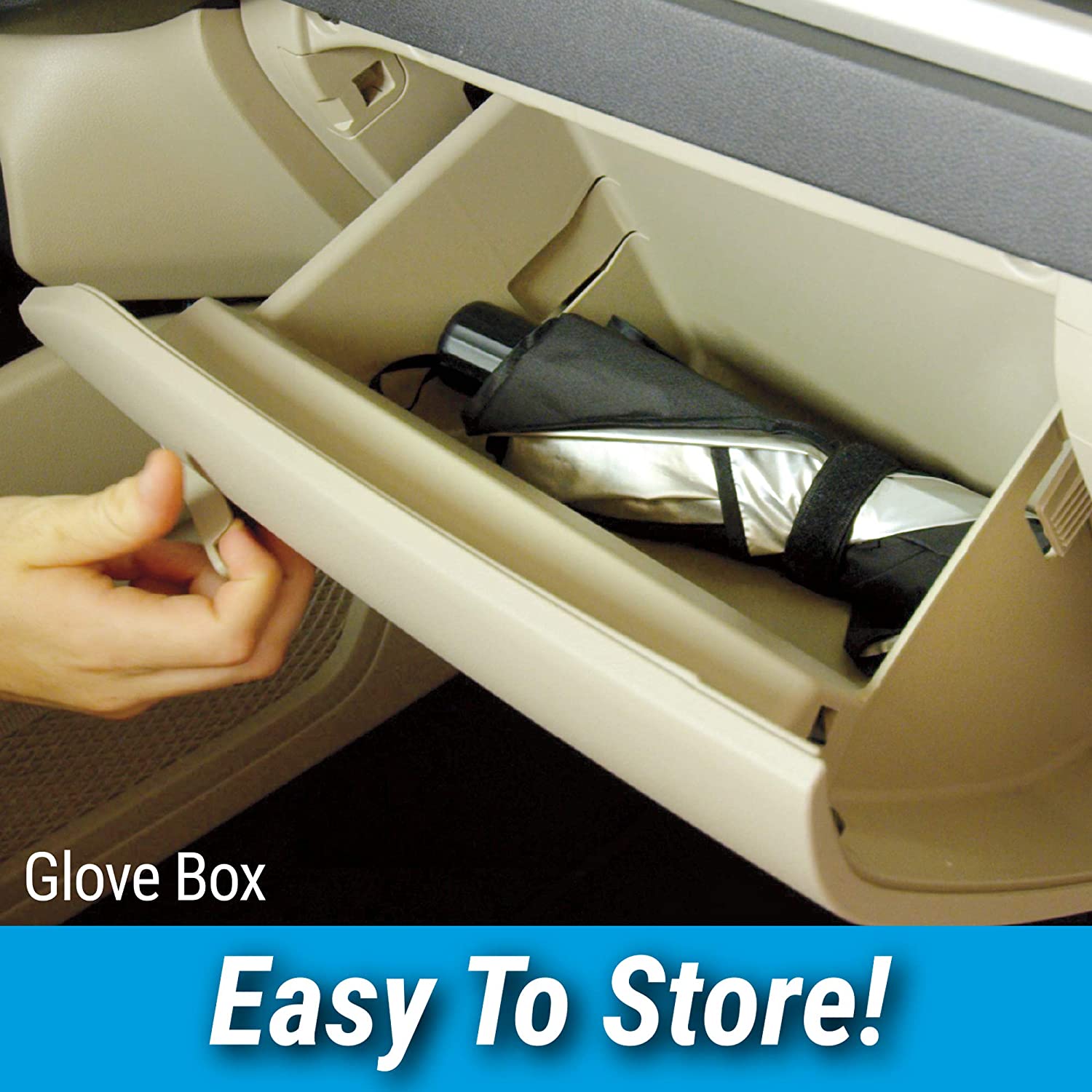 Car Windshield Sun Shade Umbrella For UV Protection And Cooler Interiors