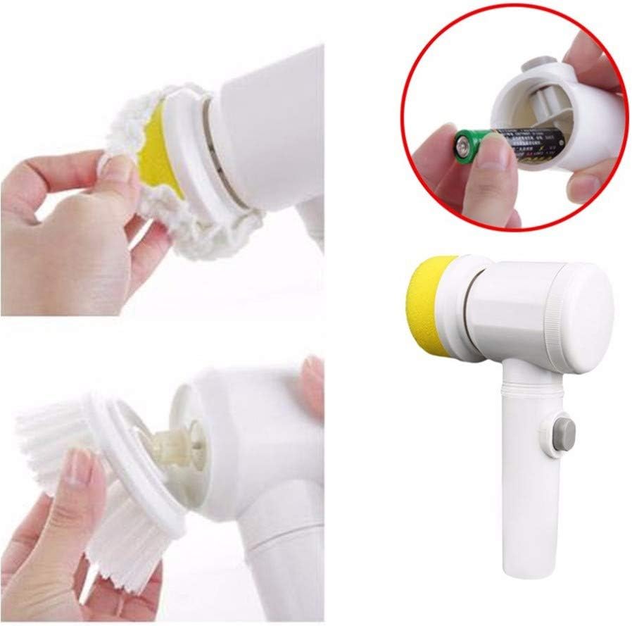5-in-1 Electric Cleaning Brush For Kitchen & Bathroom Surfaces