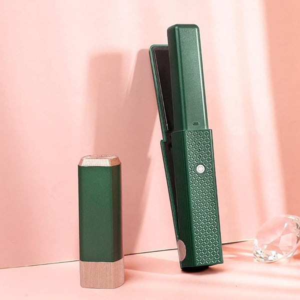 Cordless 2-in-1 Hair Curling Straightener For Frizz-Free Style
