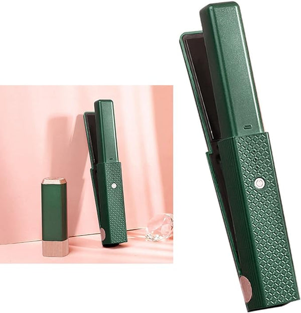 Cordless 2-in-1 Hair Curling Straightener For Frizz-Free Style