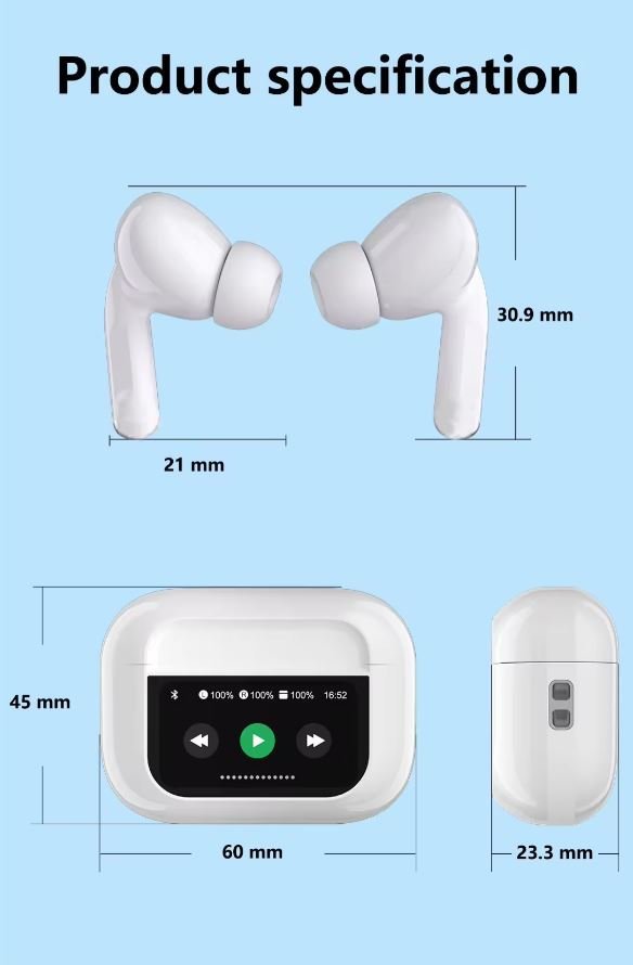 Z90 Pro Custom Wireless Earbuds With ANC And Ultra Low Latency