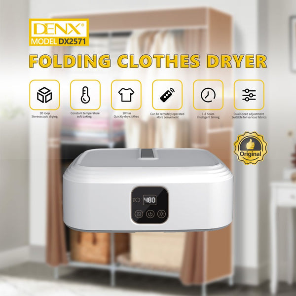 Denx Folding Clothes Dryer for Quick Drying in Small Home Spaces