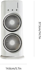 Portable Double Ended Spray Fan With Cooling Mist & LED Lights