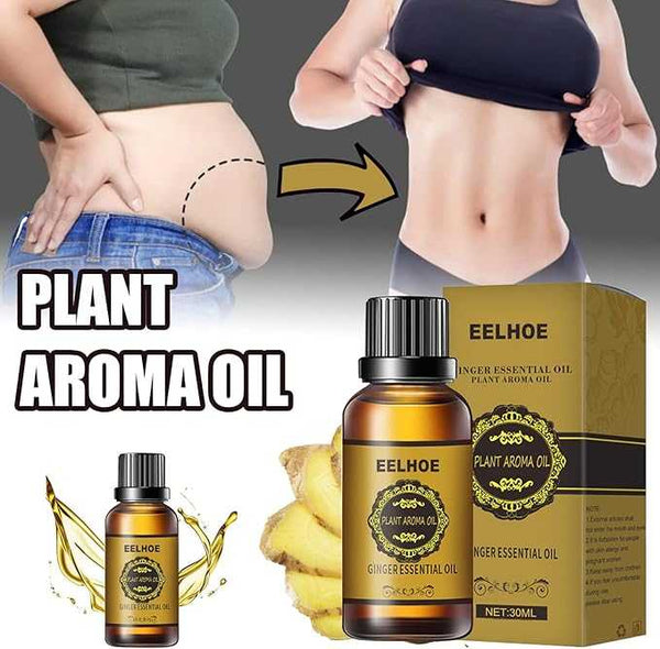 EELHOE Pure Ginger Essential Oil For Body Massage & Muscle Tension Relief
