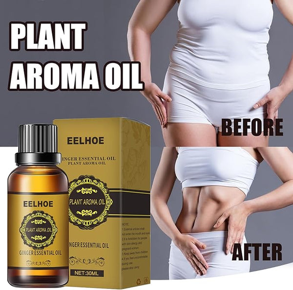 EELHOE Pure Ginger Essential Oil For Body Massage & Muscle Tension Relief