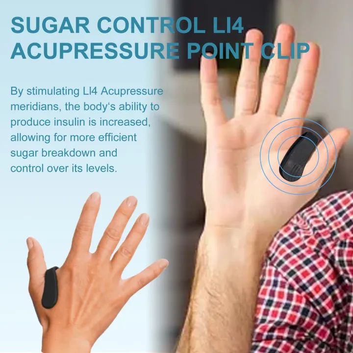 EELHOE Sugar Control LI4 Acupressure Clip For Natural Wellness