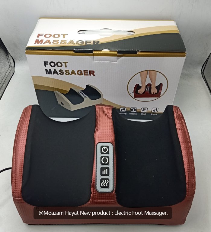 Electric Foot Massager with Heat, Vibration & Kneading Relief
