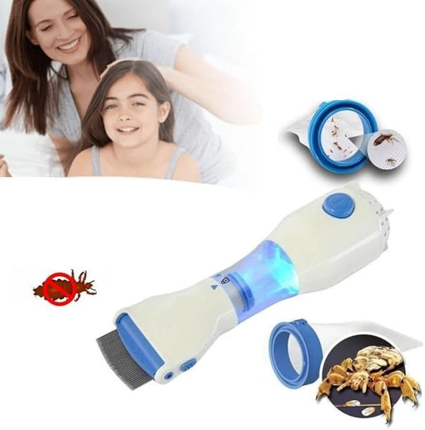 Natural Electric Head Lice Comb Suction Powered Chemical Free Treatment