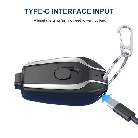 Emergency Portable Key Chain Charger Mini Wireless Keychain