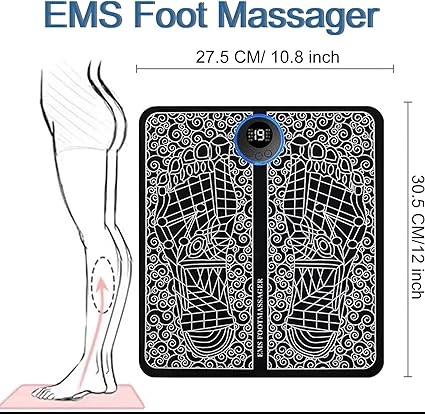 EMS Foot Massager Mat For Neuropathy & Plantar Fasciitis Relief