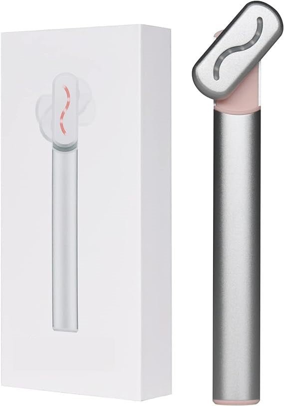 Portable Skincare Wand With Red & Blue Light Microcurrent Therapy