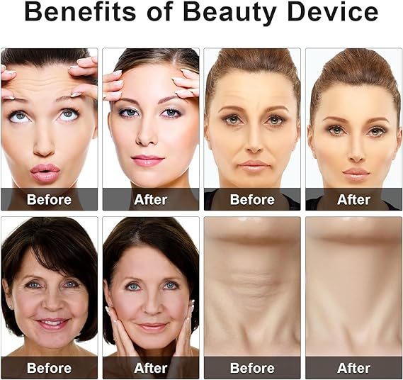 Portable Skincare Wand With Red & Blue Light Microcurrent Therapy