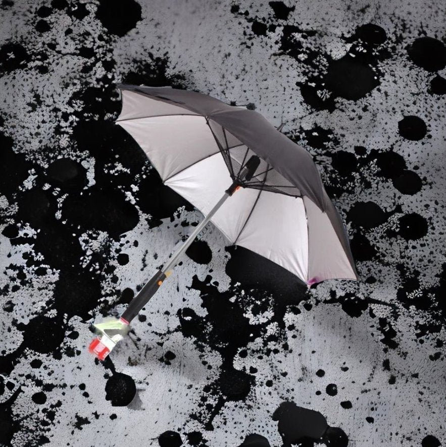 Fan Umbrella with USB Rechargeable Cooling Fan & UV Protection