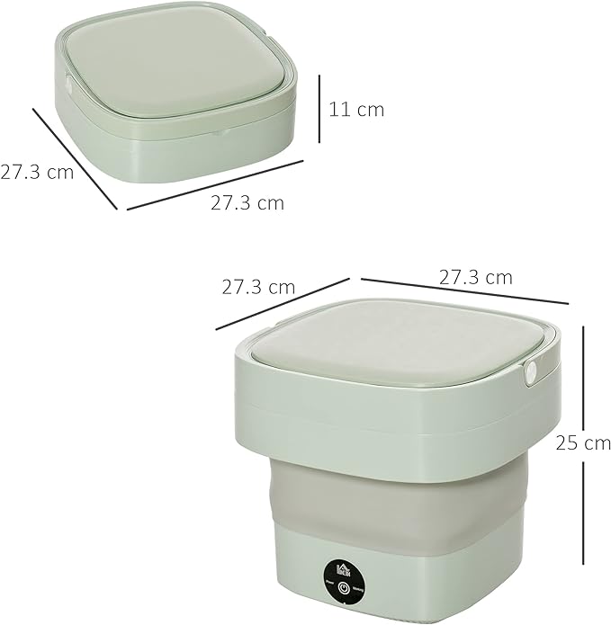 Portable Foldable Mini Laundry Machine For Travel & Small Spaces
