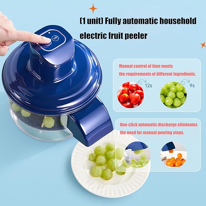 Fruit and Vegetable Peeler with Container for Fast Kitchen Prep