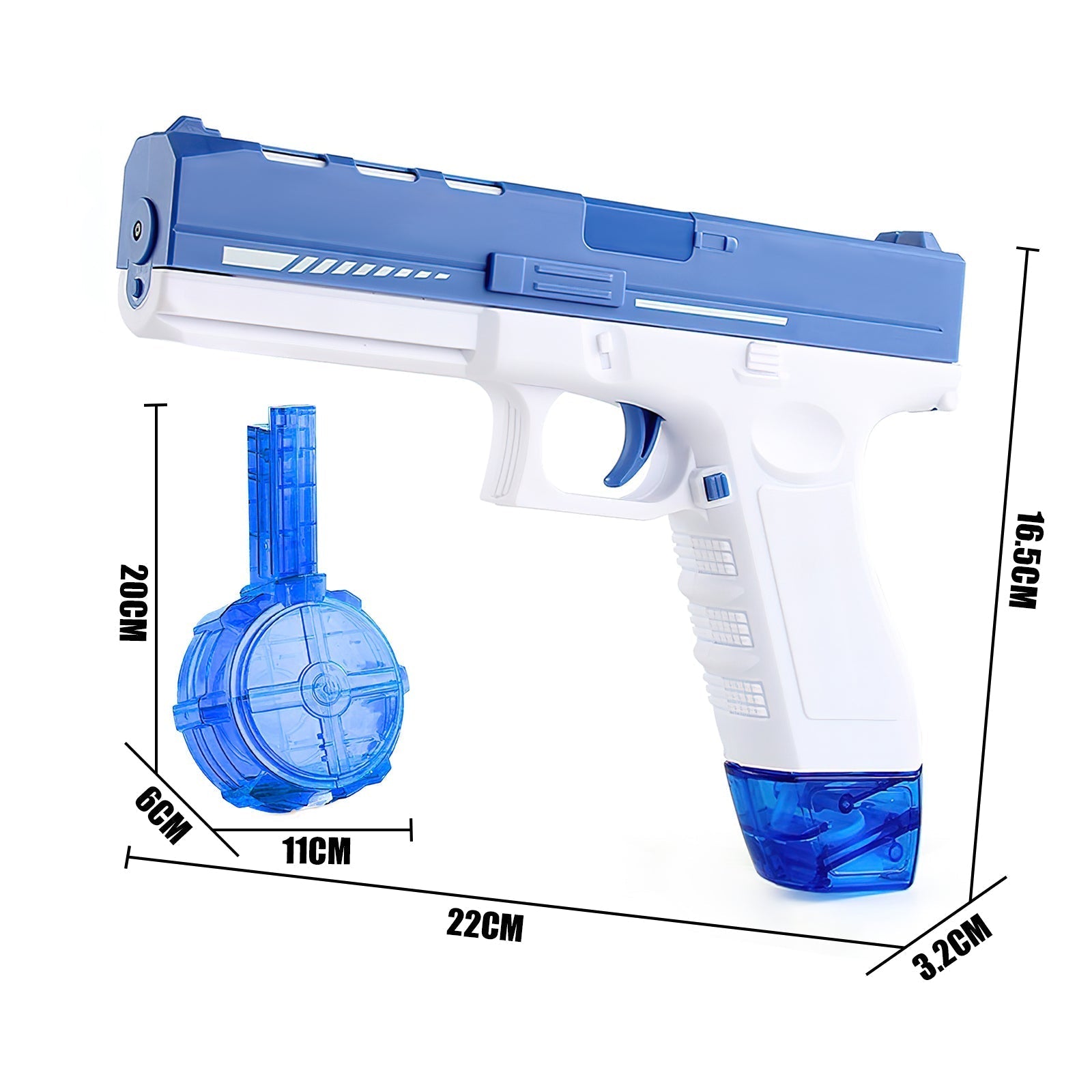Glock Style Rechargeable Electric Water Gun For Summer Pool Battles