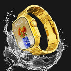 Luxury Gold Smart Watch Apple Watch Style Metal Strap HD Touch