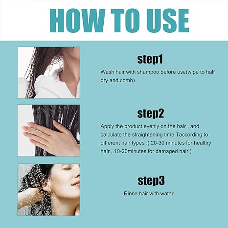 Protein Correction Hair Straightening Cream Dry Frizz Damage Repair