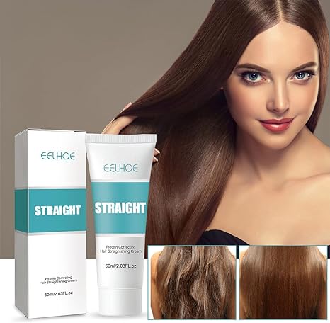 Protein Correction Hair Straightening Cream Dry Frizz Damage Repair