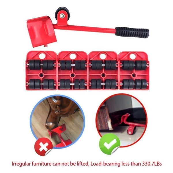 Heavy Duty Furniture Mover Set for Easy Home Lifting & Rolling
