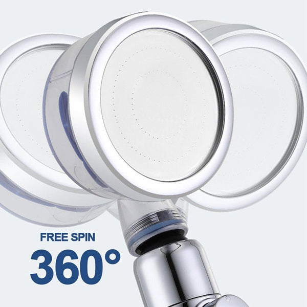 High Pressure Turbocharged Shower Head With Water Purification Filter