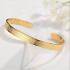 Islamic Ayat ul Kursi Scripted Bangle Gold Silver Arabic Calligraphy