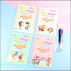Reusable English Handwriting Magic Practice Book Non Bleeding Paper