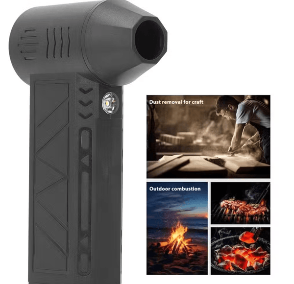 Mini Jet Fan Blower with LED Light for Dust and BBQ Fire Use