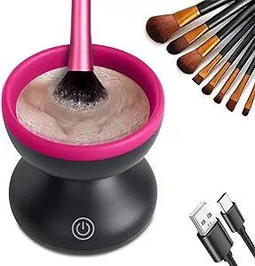 Mini Makeup Brush Cleaner USB Rechargeable One Button Automatic Device