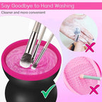 Mini Makeup Brush Cleaner USB Rechargeable One Button Automatic Device