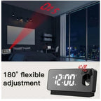 Multi-Functional LED Digital Projector Alarm Clock With Night Light