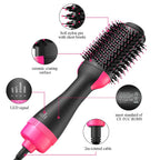 One Step Hot Air Brush Volumizer Styler With Ionic And Ceramic Barrel