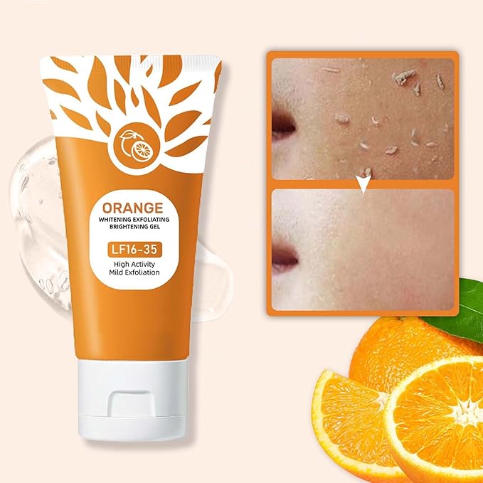 Orange Brightening Exfoliating Gel for Smooth Glowing Skin